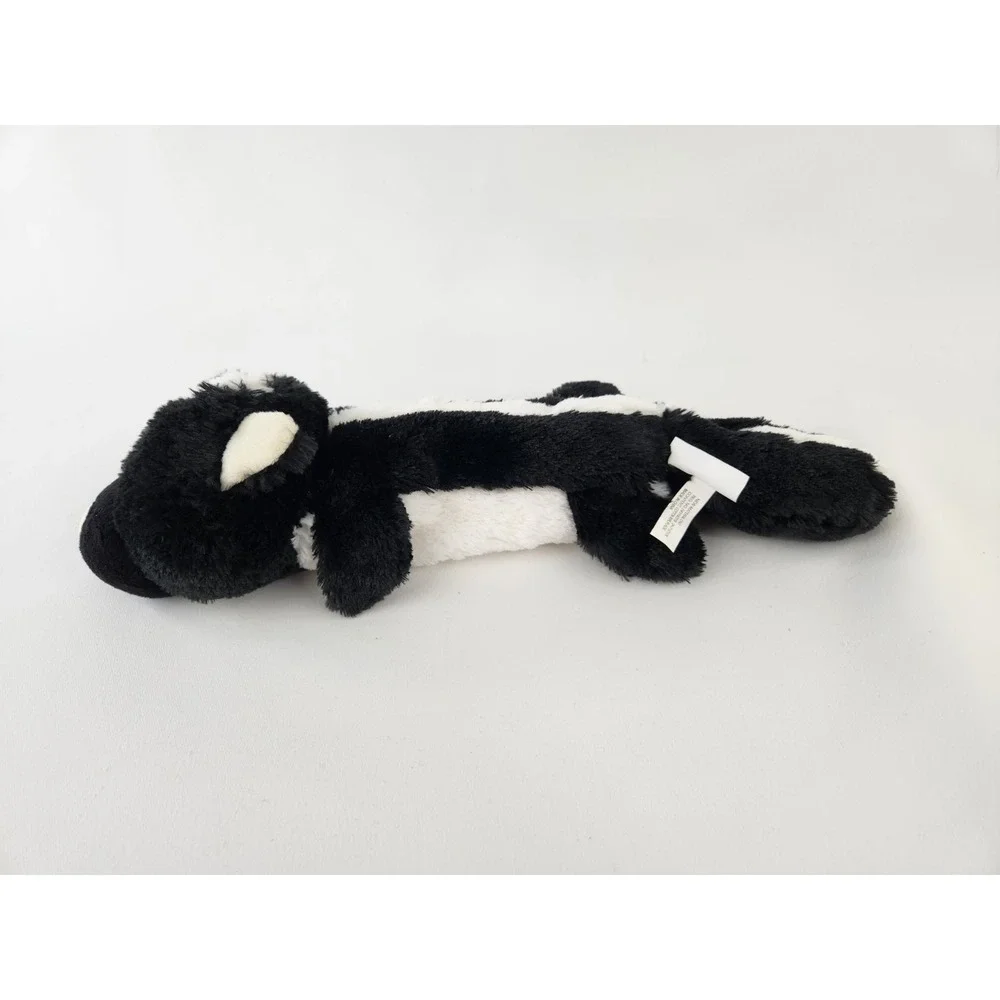 Think Dog Skunk Plush Toy Large Tug Toss Fetch Dog Toy Rope Squeaker Tail